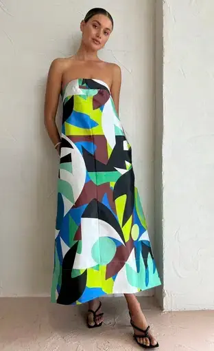 Manning Cartel Abstract Dress Multi Size 12