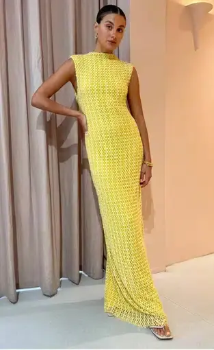Camilla and Marc Riviera Column Dress Yellow Size 6