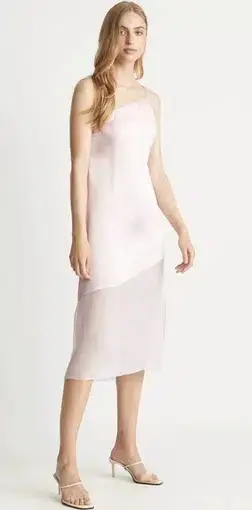 Ginia Luna Midi Dress Pink Size XS/Au 6