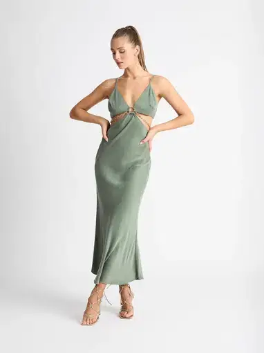 Sheike Madrid Dress Green Size 12