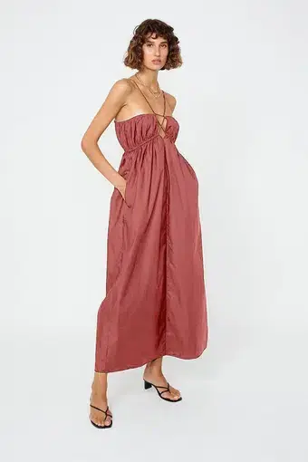 Suboo Rosanna Strappy Maxi Dress Red Size 6 / XS
