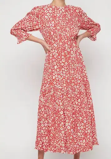 Rixo Petal Dress Floral Size 10 
