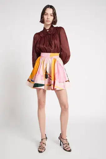 Aje Cassis Mini Skirt in Expression Print 

Size 10 / M