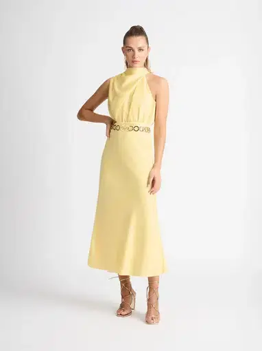 Sheike Allure Dress Butter Yellow Size 8