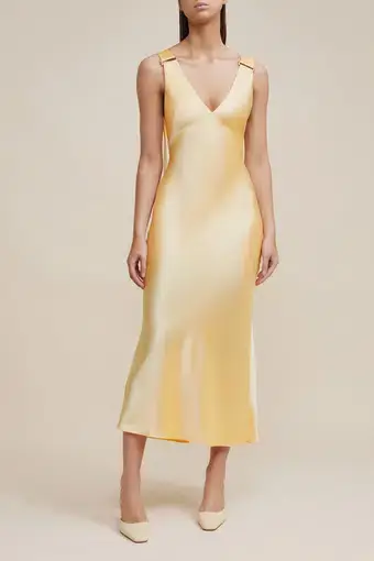 Acler Wycombe Midi Dress Buttermilk Size 8