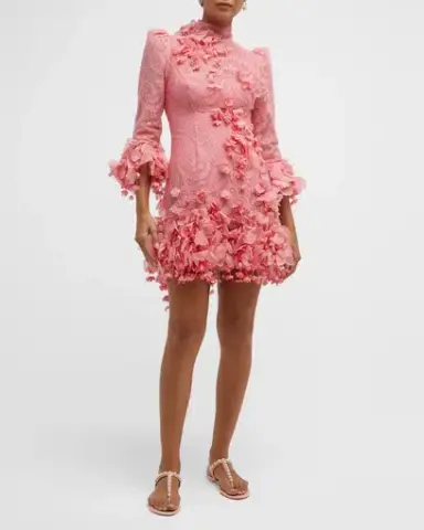 Zimmermann High Tide Lace Mini Dress in Guava

 Size 0 / Au 6-8