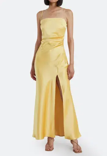 Bec & Bridge Nadia Maxi Dress Straw Yellow Size 8 / S