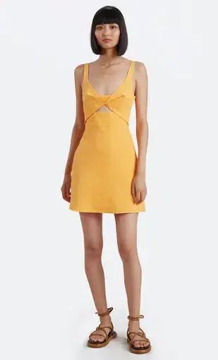 Bec & Bridge Phoebe Mini Dress in Mandarin Orange

 Size 10 
