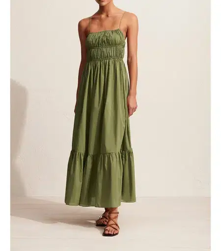 Matteau Shirred Cami Dress in Pistachio
Green
Size 8