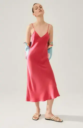 Silk Laundry 90s Slip Dress in Lemuria Size XS / Au 6