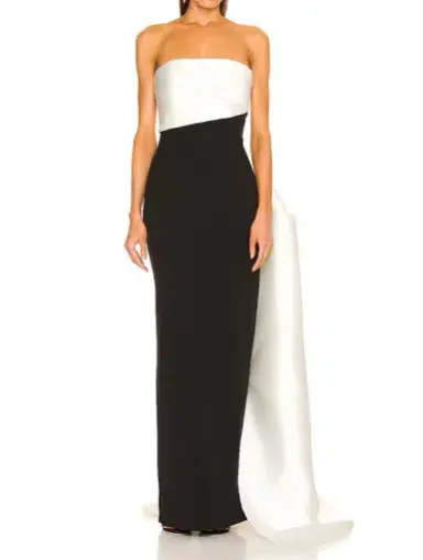 Solace London The Kinsley Maxi Dress in Black/Cream Size 10