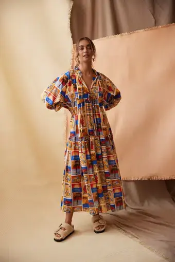 Kinga Csilla Fiesta Santorini Dress Multi Size 8