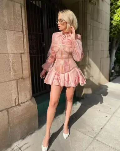 Catwalk Connection Ida Mini Dress Pink 

Size 6