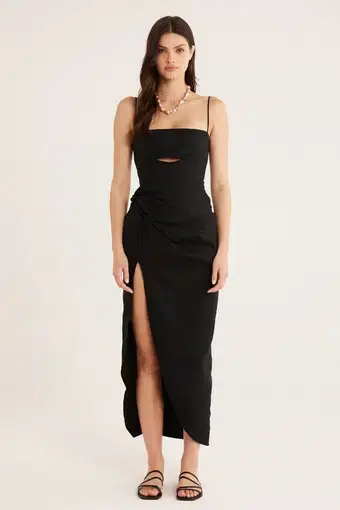 Rumer The Label Bronte Maxi Dress in Black 

Size S / Au 8