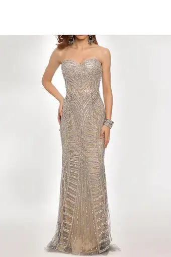 Jovani Prom Dress 98659 Beaded Size 10
