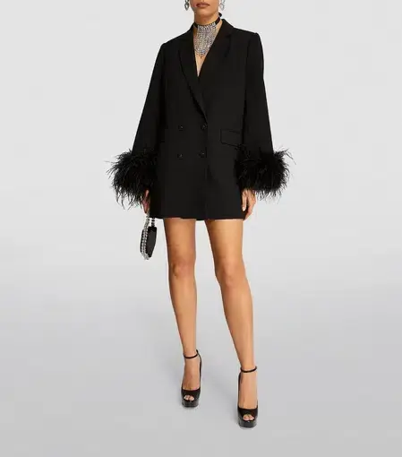 Rachel Gilbert Lincoln Mini Dress Black Size 6