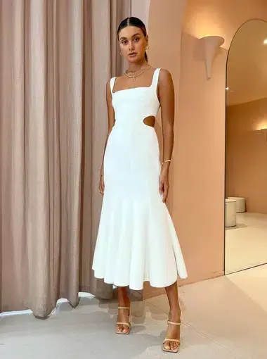 Acler Paracombe Dress White Size 12