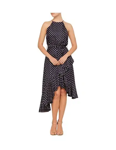 Zimmermann Rife Flounce Dress Midi Dress Print Size 1/Au 10
