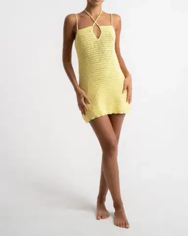 Isabelle Quinn Sadie Mini Dress in Yellow Size 8 / S