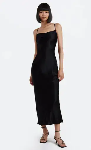 Bec & Bridge Black Malyka Maxi Dress Black Size AU 10