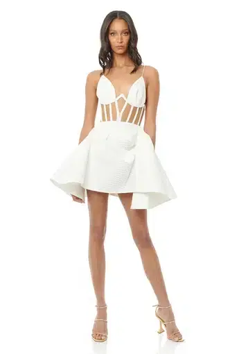 Eliya The Label Addison Dress White Size M / AU 10