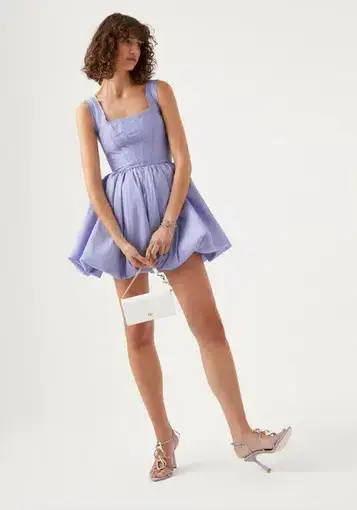 Aje Suzette Bubble Mini Dress Cool Lavender
Size 8 / S