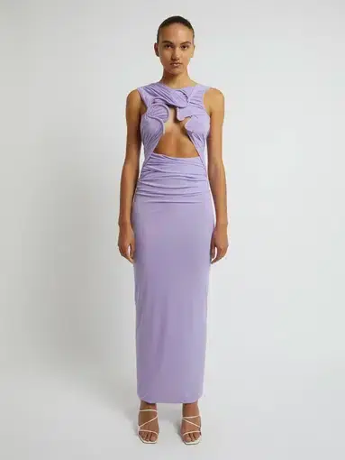 Christopher Esber Venus Tank Midi Dress Lilac Size 12