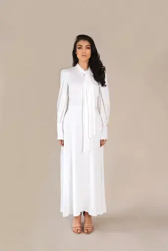 By Sara Amanah Maxi Dress White Size AU 10