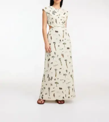 Roame Bastille Maxi Dress in Vacances Print
Size 10