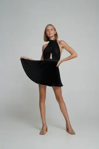L'Idée Renaissance Mini Dress Black Size 14 / XL