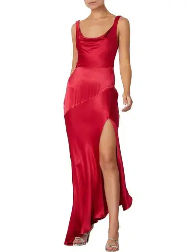 Bec & Bridge Vision of Love Cowl Maxi Dress in Red Size 8