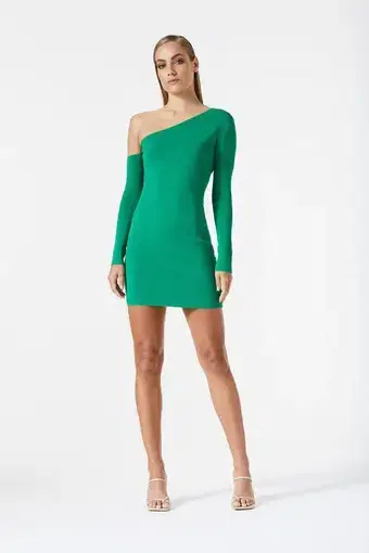 San Sloane Erika Mini Dress Green Size M/AU 10