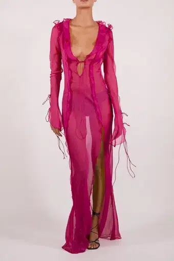 Rat & Boa Farretti Dress Pink Size XS/AU 6