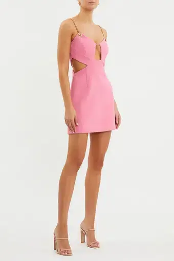 Rebecca Vallance Dulce Amore Mini Dress Pink Size AU 8