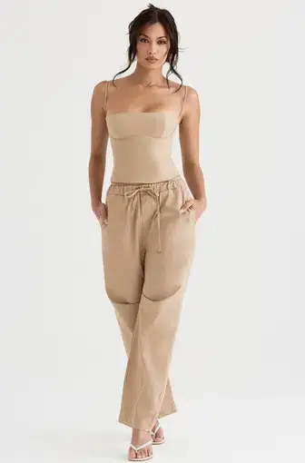 House of CB Audette Structured Corset in Camel Size XS / Au 6 Plus Cup