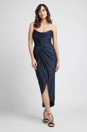 Sheike Cosmopolitan Dress Navy Size 10