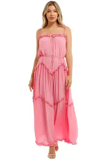 SWF Dynamic Maxi Dress Pink Size S/AU 8