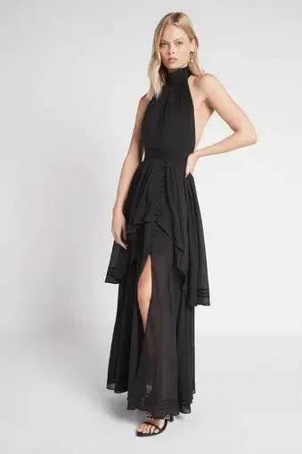 Aje Bungalow Sienna Dress in Black Size 8