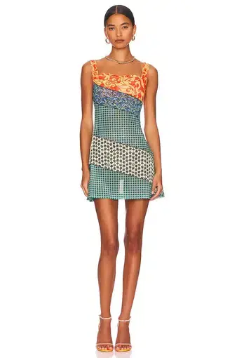 Miaou x Paloma Elsesser Ginger Dress in Sweet Legend Multi Print Size 10