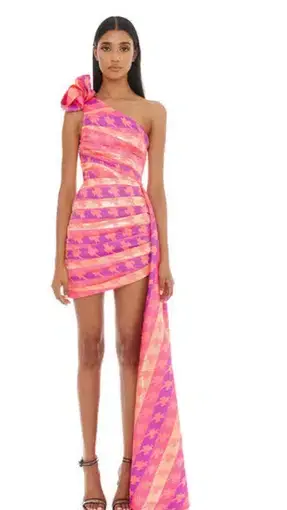 Eliya The Label Sabrina Dress Pink Size AU 12