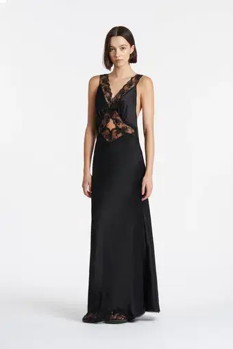 Sir The Label Aries Cut Out Gown Black Size 0 / AU 6
