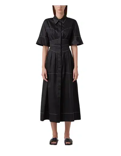 Camilla and Marc Rubin Contrast Stitch Dress Black Size 6