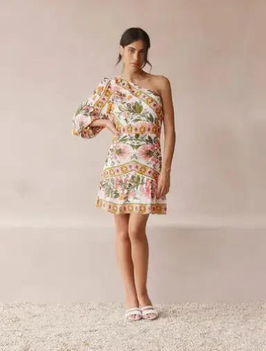 Talulah La Maison White Lotus Mini Dress Print Size 10