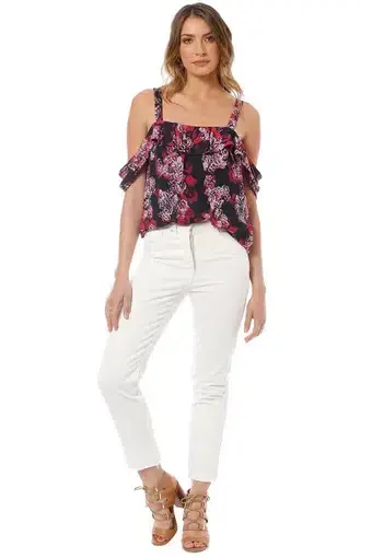 Camilla and Marc Grenadine Top in Floral Size 10