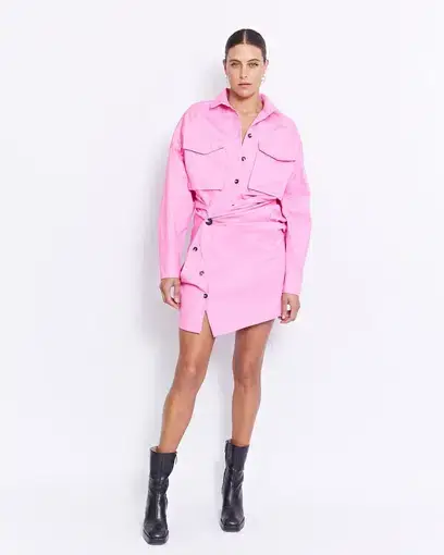 Pfeiffer Forbes Mini Dress Ultra Pink Size 8