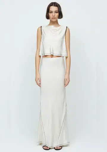 Bec & Bridge Evangeline Top and Maxi Skirt Set White Size 6