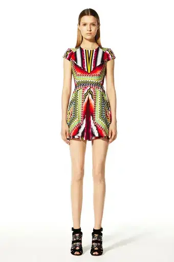 Peter Pilotto ‘Che V’ Abstract Dress Multi-colored Size AU 12