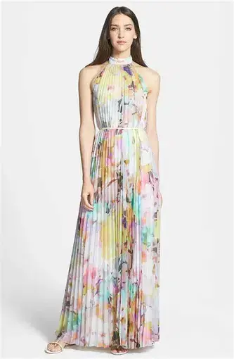 Ted Baker Electric Daydream Maxi Dress Multi Size 8