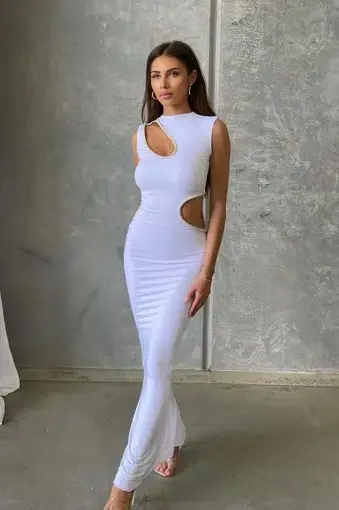 Ivona Skelo Vivia Dress White Size 6