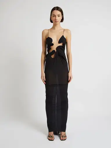 Christopher Esber Molded Venus Gown Black Size 8
